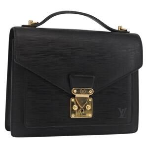 LOUIS VUITTON Epi Monceau 28 Hand Bag Black M52122 LV Auth ep11252